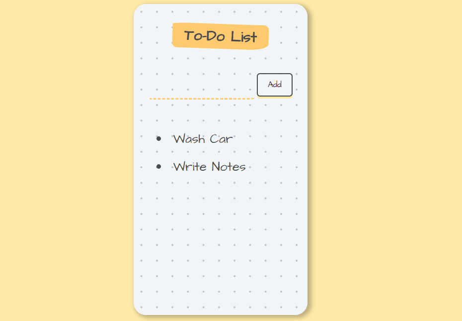 To Do List